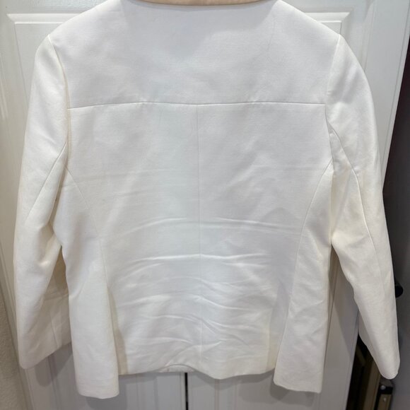 kate spade Monaco Bayle jacket white with tan detailing - Picture 4 of 10